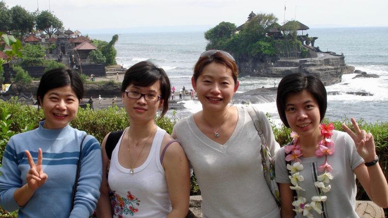Friends in Bali island