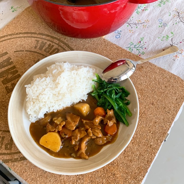 2020-02-02。咖哩雞肉飯